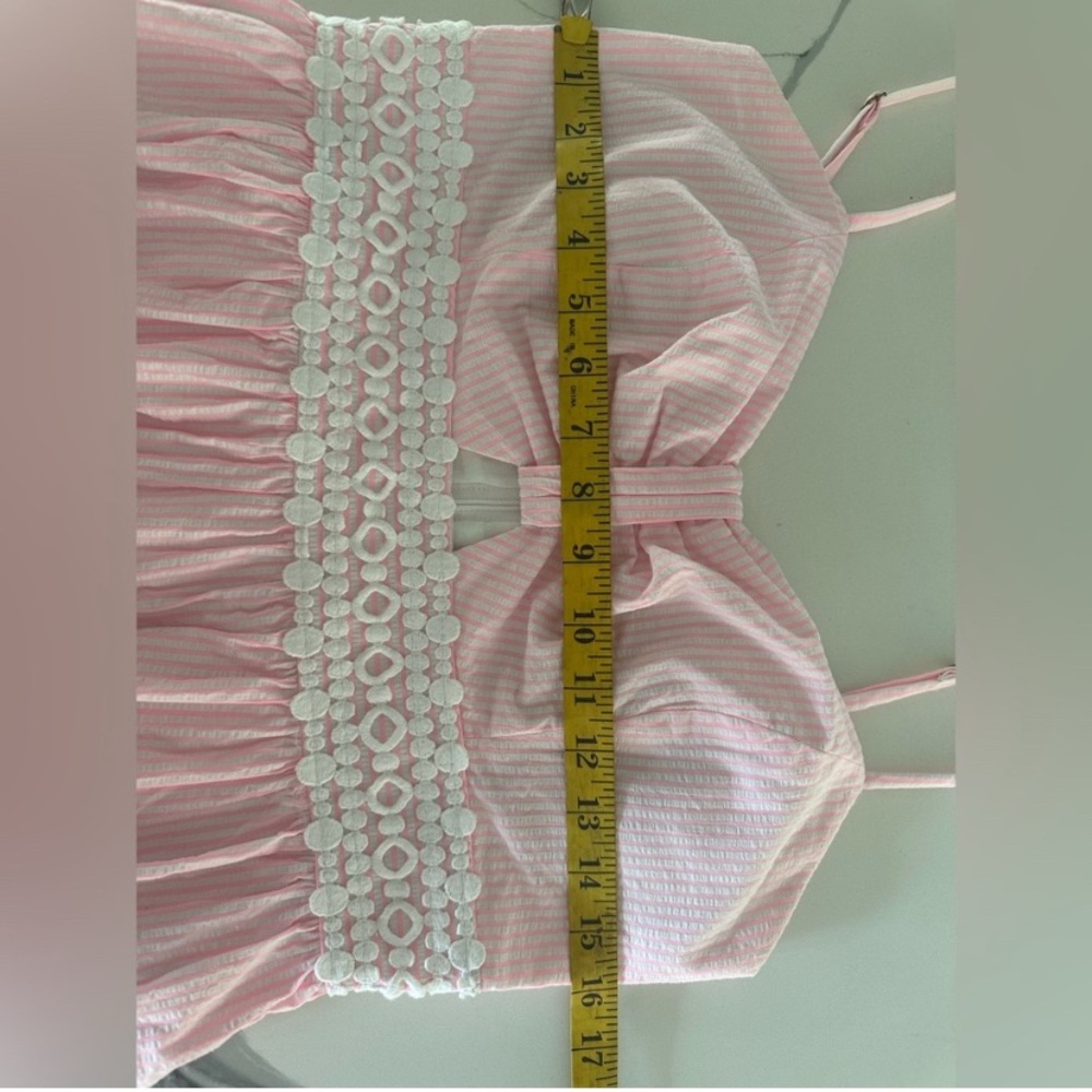 Lilly Pulitzer Pink and White Striped Midi Dress - Picture 6 of 6